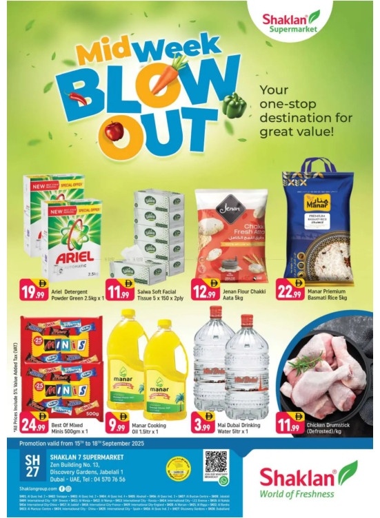 Midweek Blow Out - Shaklan 7 Supermarket, Zen Building, Jebel Ali