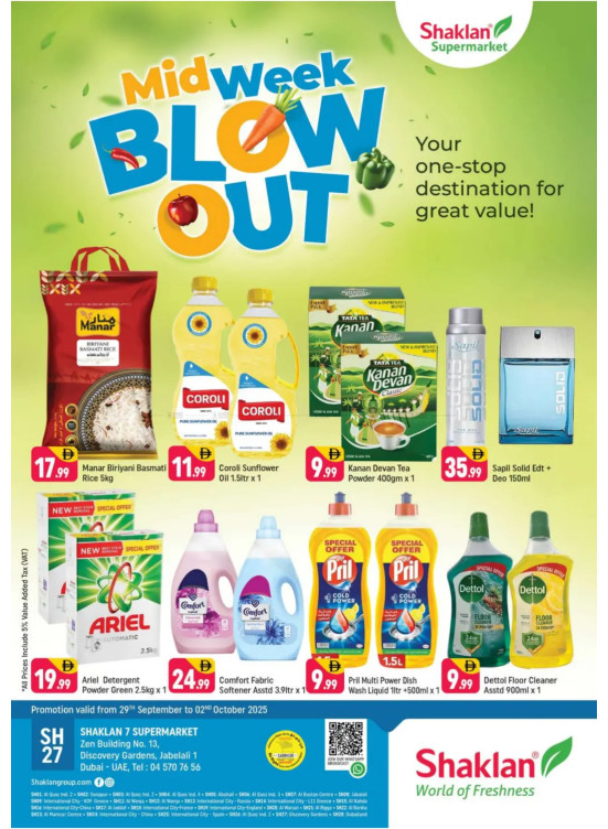 Midweek Blow Out - Shaklan 7 Supermarket, Zen Building, Jebel Ali
