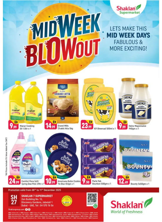 Midweek Blow Out - Shaklan 7 Supermarket, Zen Building, Jebel Ali