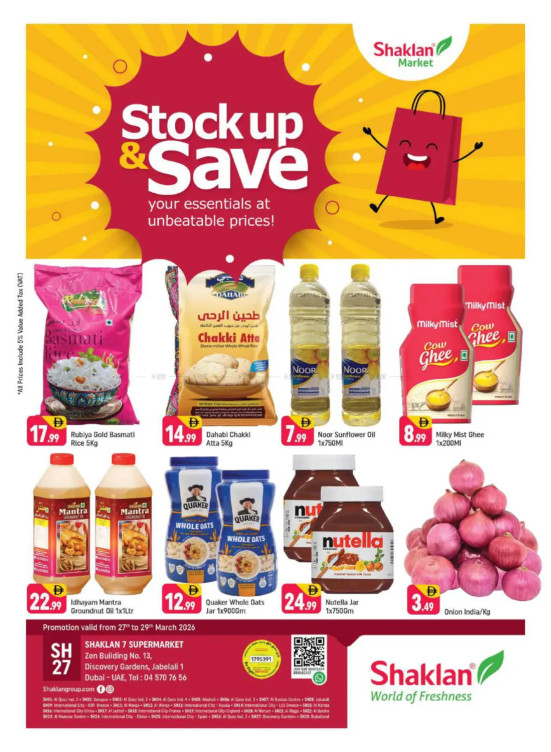 Weekend Deals - Shaklan 7 Supermarket, Zen Building, Jebel Ali