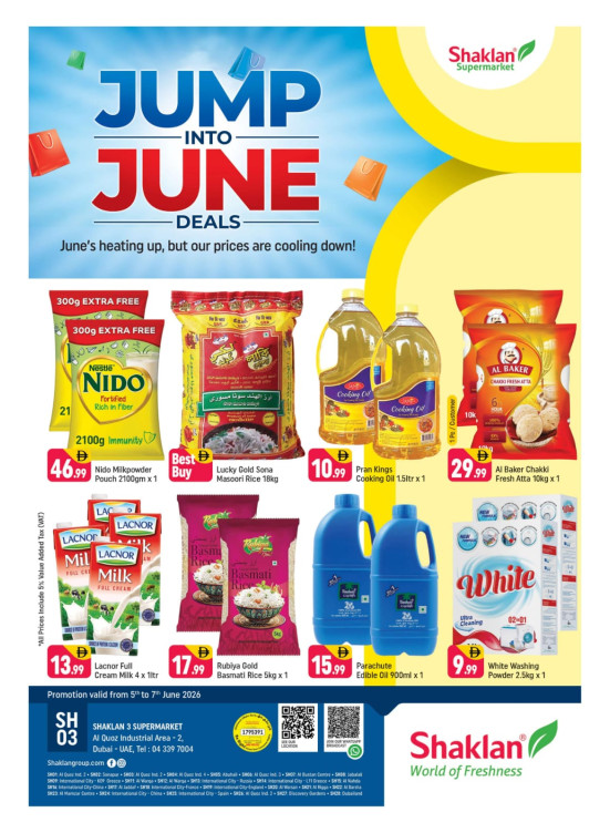 Jump Into June Deals - Shaklan 3 Supermarket, Al quoz Ind 2