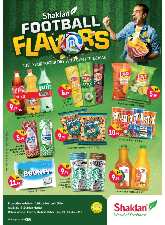 Football Flavors - Behind Abu Hail Centre