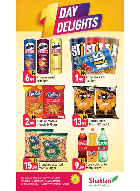 One Day Delights - Shaklan 7 Supermarket, Zen Building, Jebel Ali