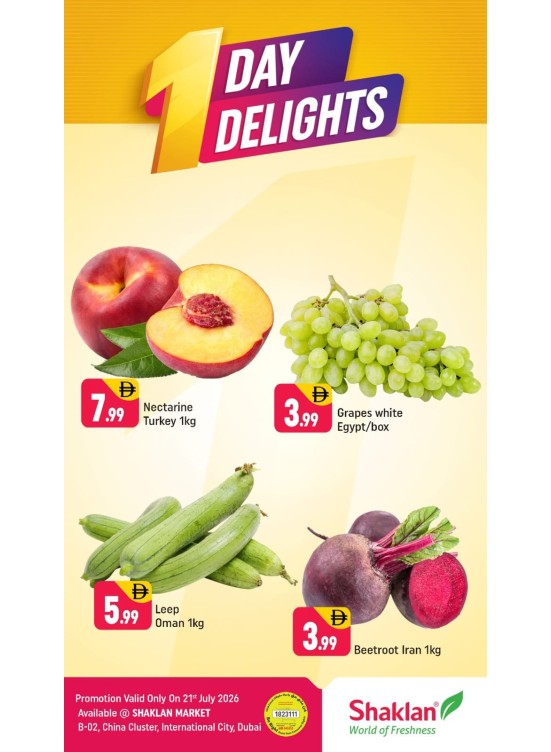 One Day Delights - B02 China Cluster, Dubai