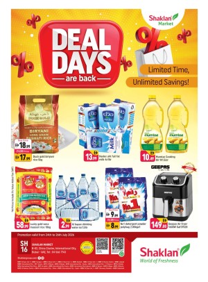 Deal Days Are Back - B02 China Cluster, Dubai