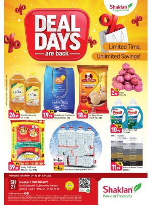 Deal Days Are Back - Shaklan 7 Supermarket, Zen Building, Jebel Ali