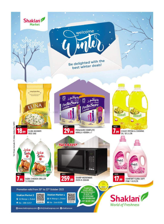 Weekend Deals Al Warqa 1 from Shaklan until 22nd October Shaklan UAE Offers & Promotions