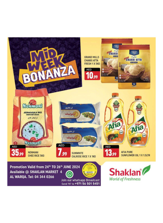 Midweek Offers - Shaklan Market 4, Al Warqa 1