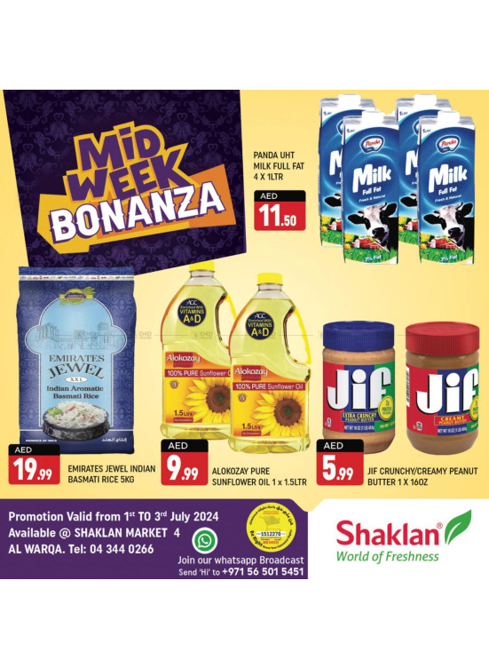 Midweek Offers - Shaklan Market 4, Al Warqa 1