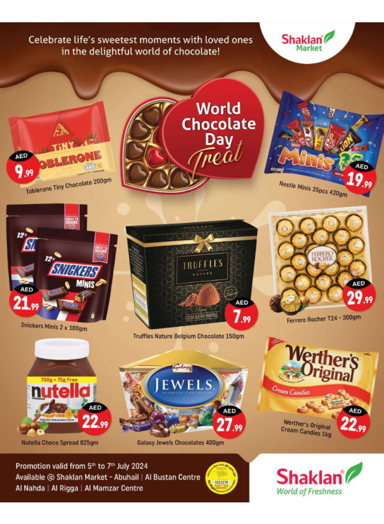 Chocolate World Day - Behind Abu Hail Centre