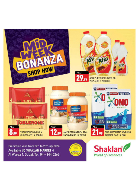 Midweek Offers - Shaklan Market 4, Al Warqa 1