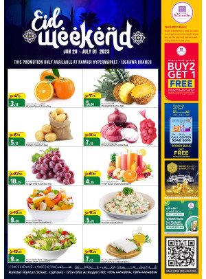 Weekend Offers - Rawabi Hypermarket, Izghawa