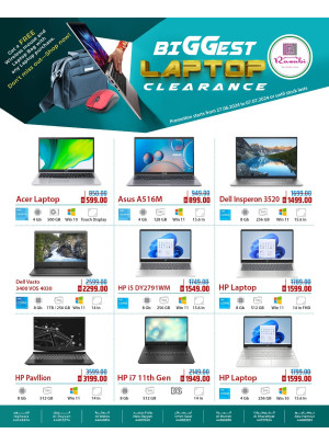 Biggest Laptops Clearance