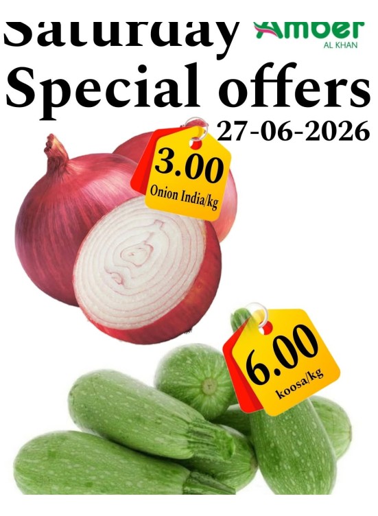 Saturday Special Offers - Al Khan