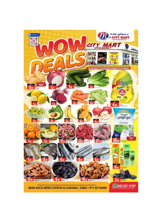 Wow Deals Al Karama, Dubai from M City Mart until 14th May M City