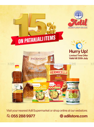 15% On Pathanjali Items Sale