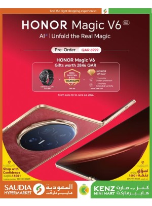 Pre-Order Now - Honor Magic V6 5G Smartphone