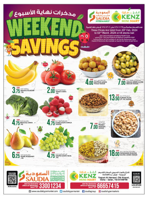 Weekend Savings