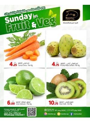 Sunday Fruits & Veg Deals