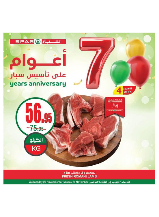 عروض الذكرى السنوية السابعة، العدد الثانى