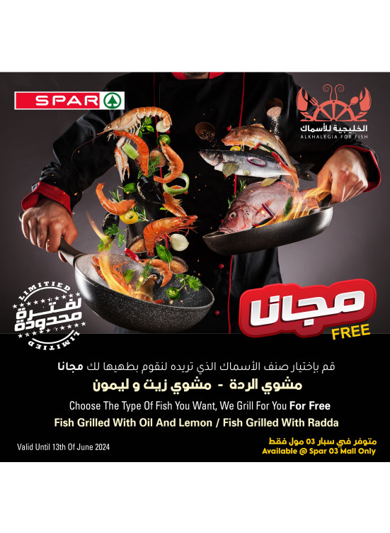 شوي بالردة أو بالزيت مجانًا - 03 مول