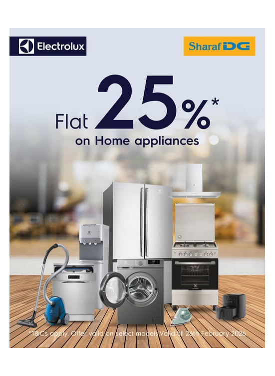 25% Off On Electrolux Appliances