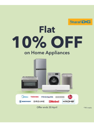 10% OFF On Home Appliances