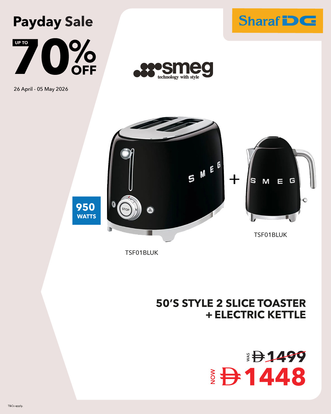 Latest offers from Sharaf DG in UAE - kitchen appliances