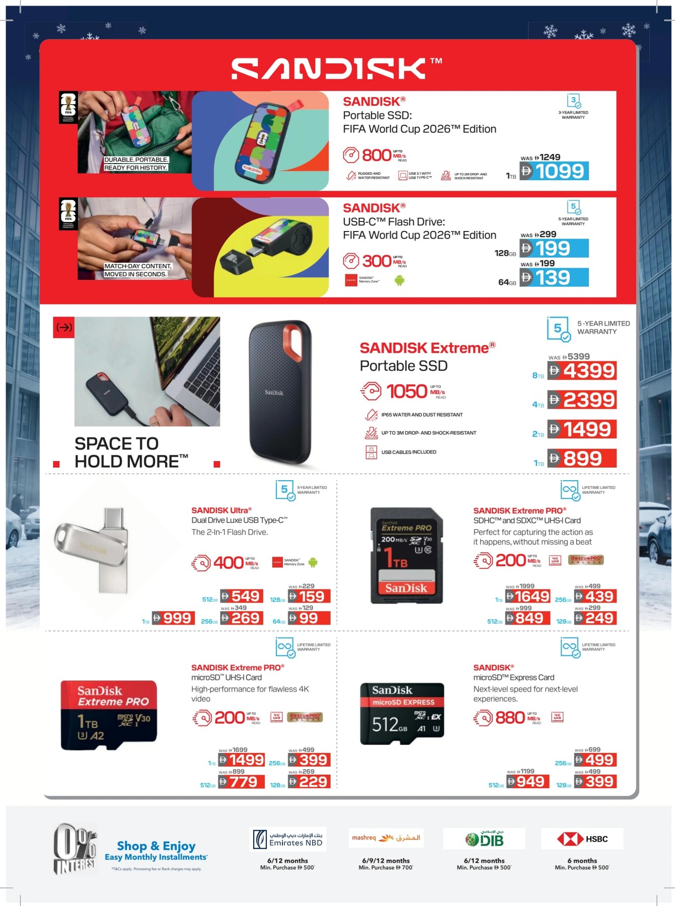SanDisk FIFA World Cup 2026 Edition and portable SSD offers