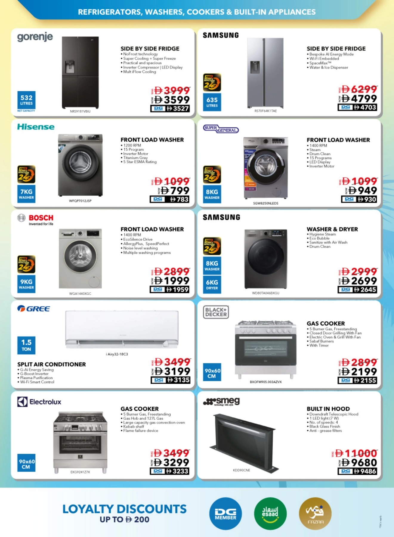 Sharaf DG home appliance deals UAE