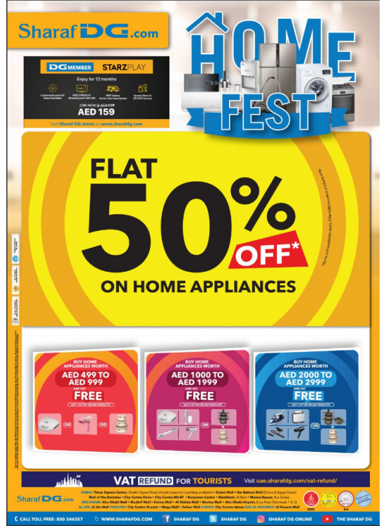 50% Off on Home Appliances