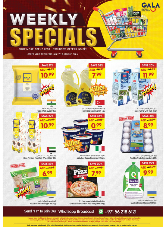 Weekly Specials - Dubai & Sharjah & Ras Al Khaimah