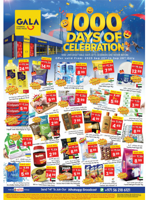 1000 Days Of Celebration Offers