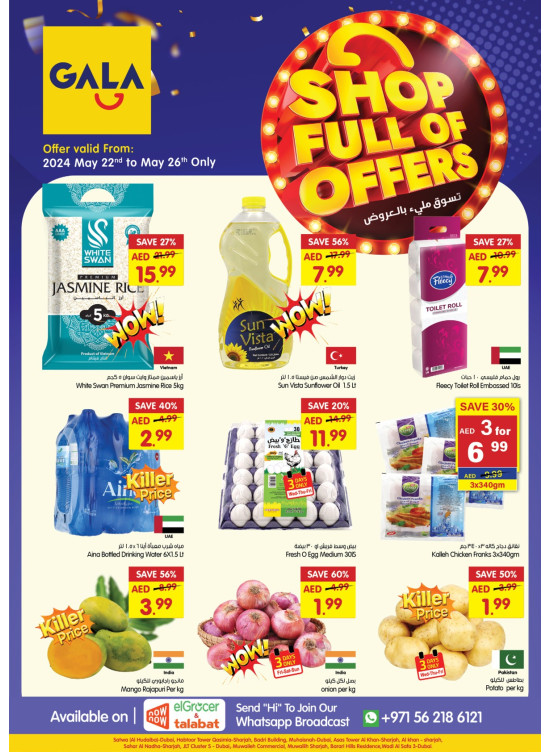 Shop Full of Offers - Sharjah & Dubai