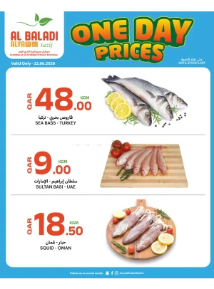One Day Prices Deals on Fish
