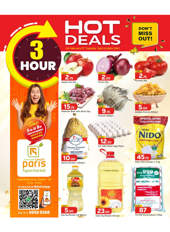 3 Hours Hot Deals - Industrial Area