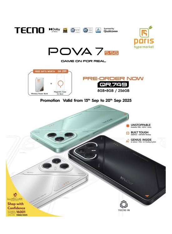 Pre Order Now - Tecno Pova 7