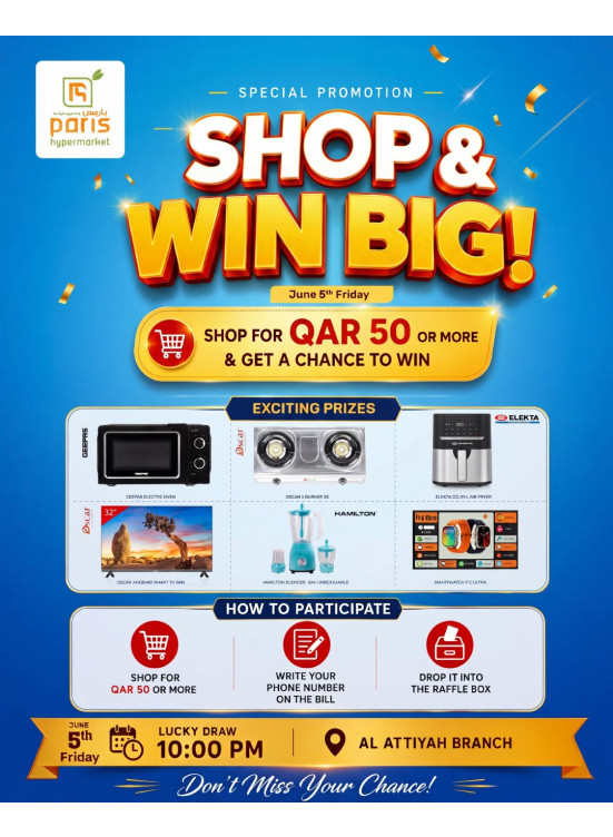 Shop & Win Big DealS - Al Attiyah