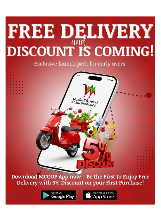 FREE Delivery For 5 Days & 5% OFF Your First Purchase