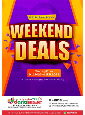 Weekend Deals - Salwa