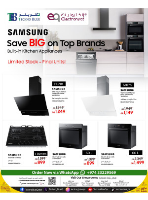 Save BIG on Samsung Built-in Kitchen Appliances