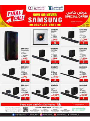 Final Call Offers - Samsung