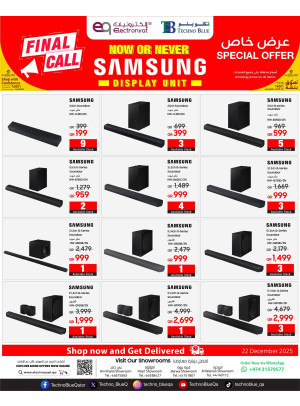 Final Call Offers - Samsung Offers