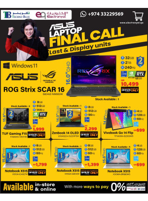 Special Offers on Asus Laptops