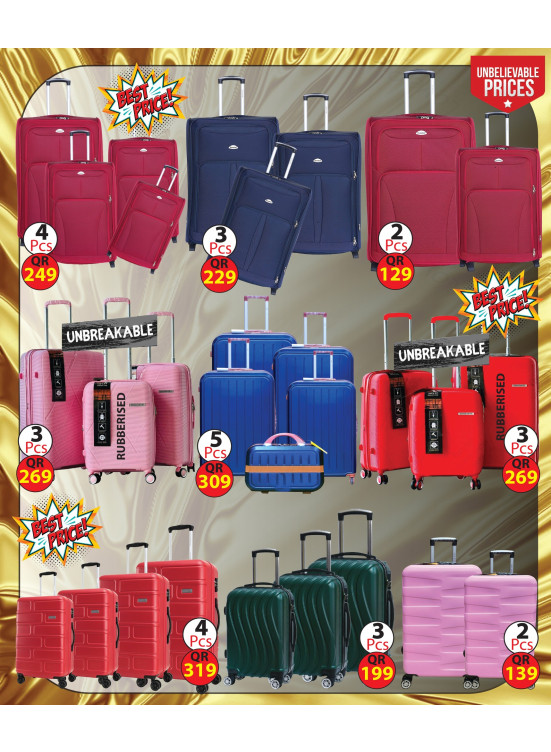Offers On Travel Bags from Zahra Shopping Center until 15th November Zahra Shopping Center