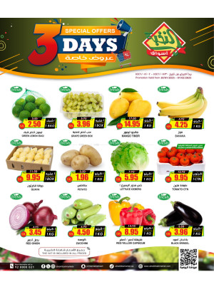 3 Days Special Offers