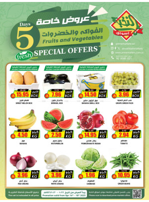 Fruits & Vegetables Special Offers
