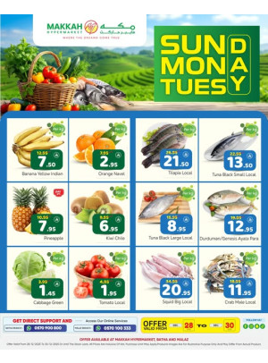 Sun, Mon & Tuesday Offers