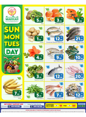 Sun, Mon & Tuesday Offers