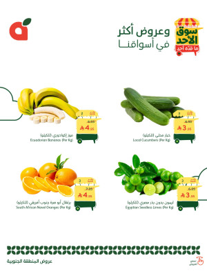 Sunday Market Offers - Southern Region